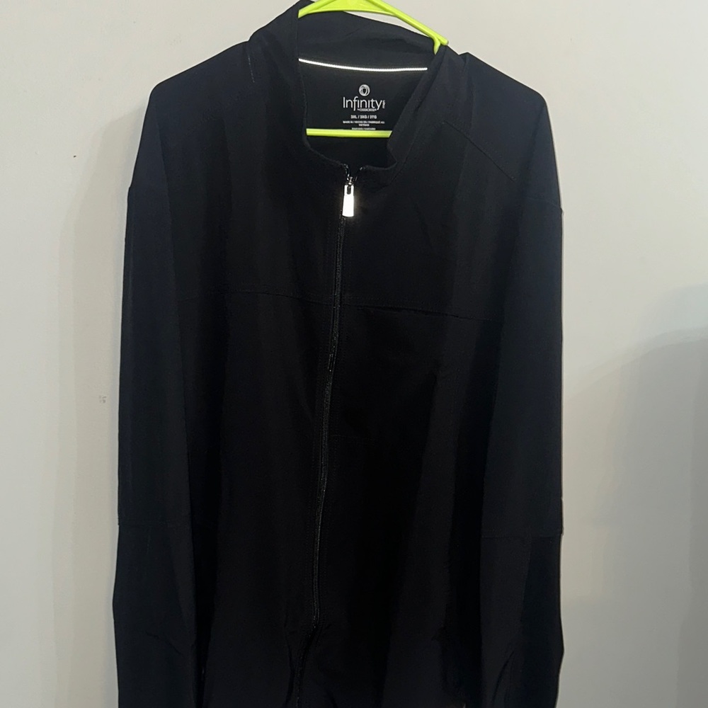 INFINITY by Cherokee Men’s Black Scrub Jacket 3XL